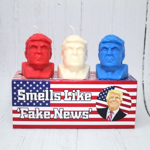 FAKE NEWS Trump Candle Set. Make Fragrance Great Again.